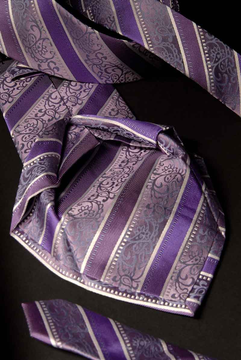 7 fold tie purple