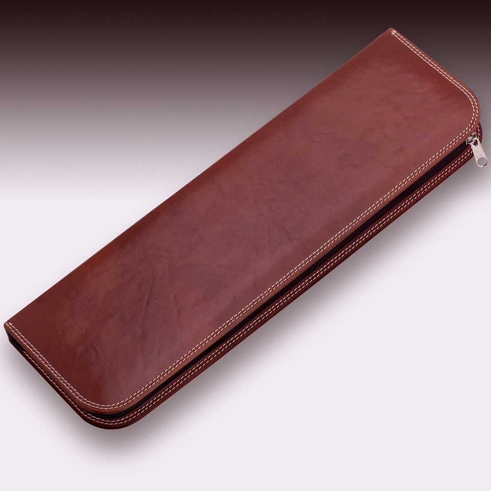 Brown handcraftet leather case